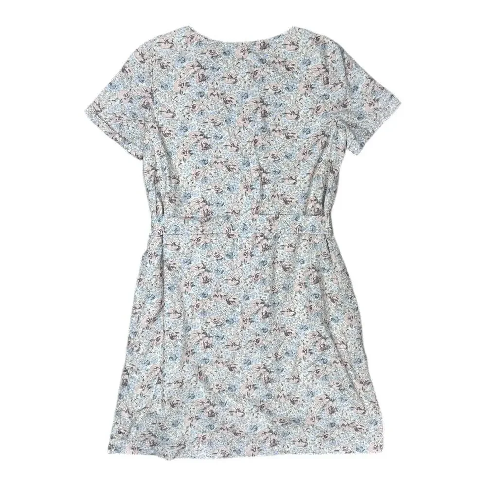 GAP Kids Floral Tie-Belt Dress with Button Front - Size Girls XL
